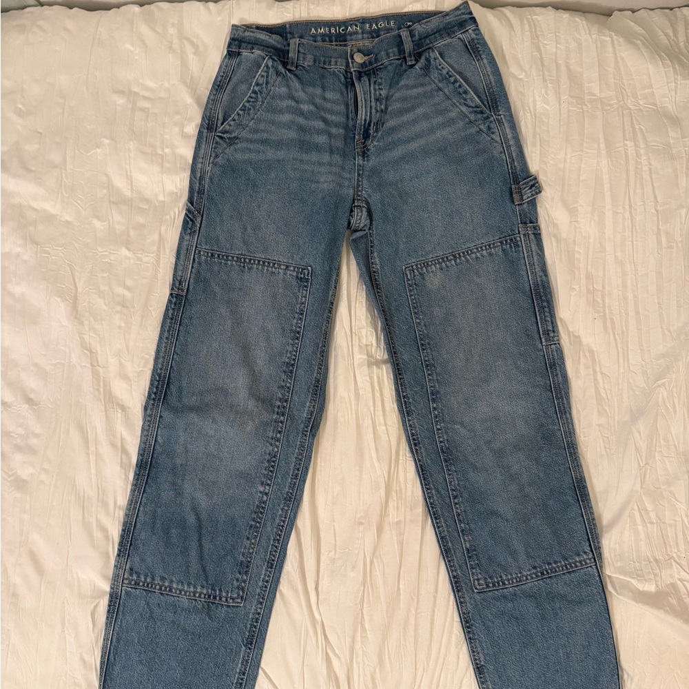 American Eagle Outfitters Women's Straight Leg Cargo Jeans